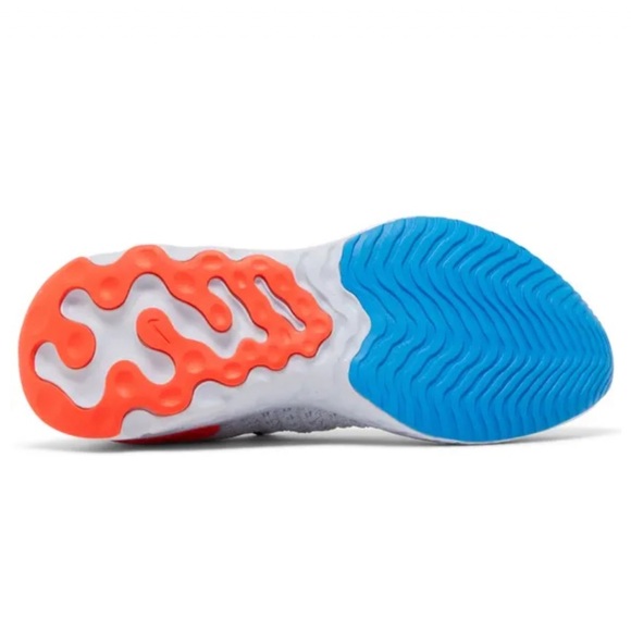 Nike | Women’s White React Phantom Run Flyknit 2 Sneakers, neon red accents, 6.5 - Picture 14 of 16